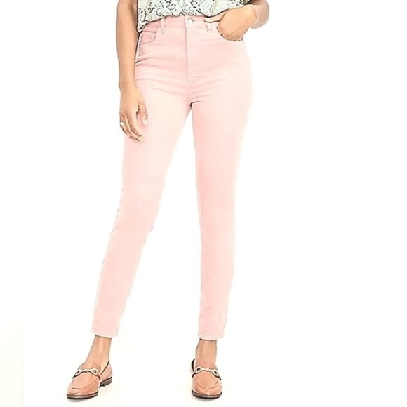 Ann Taylor Modern Skinny Crop Pink Skinny Jeans - Picture 1 of 8